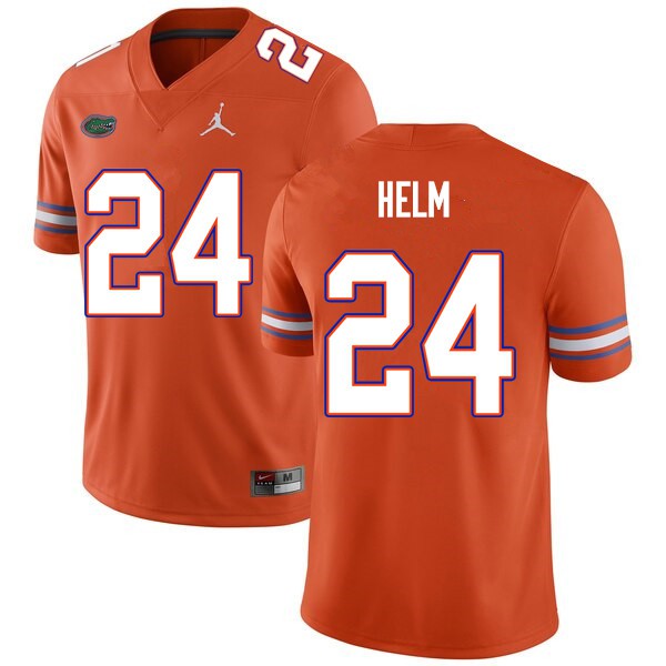 Men #24 Avery Helm Florida Gators College Football Jerseys Orange